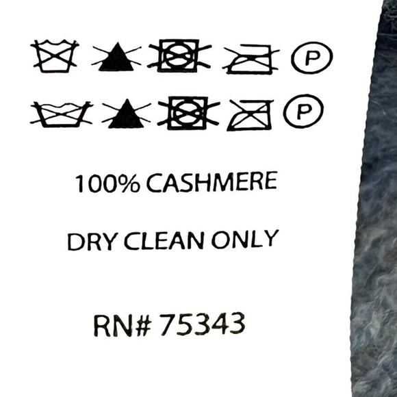 Max Studio Womens Blue 100% 2-Ply Cashmere Long Sleeve Pullover Sweater sz M - Picture 15 of 16